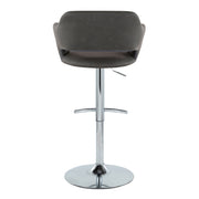 Lumi Source Margarite contemporary adjustable barstool set with swivel and rounded T footrest, shown in a modern kitchen setting