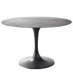 Brando - 48" Dining Table - Black / Woodtone