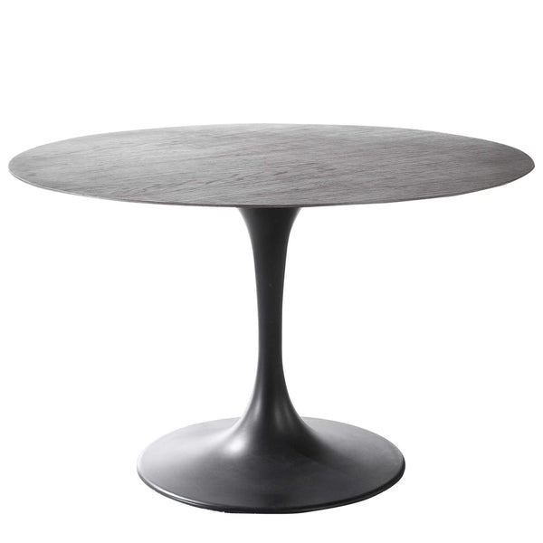 Brando - 48" Dining Table - Black / Woodtone