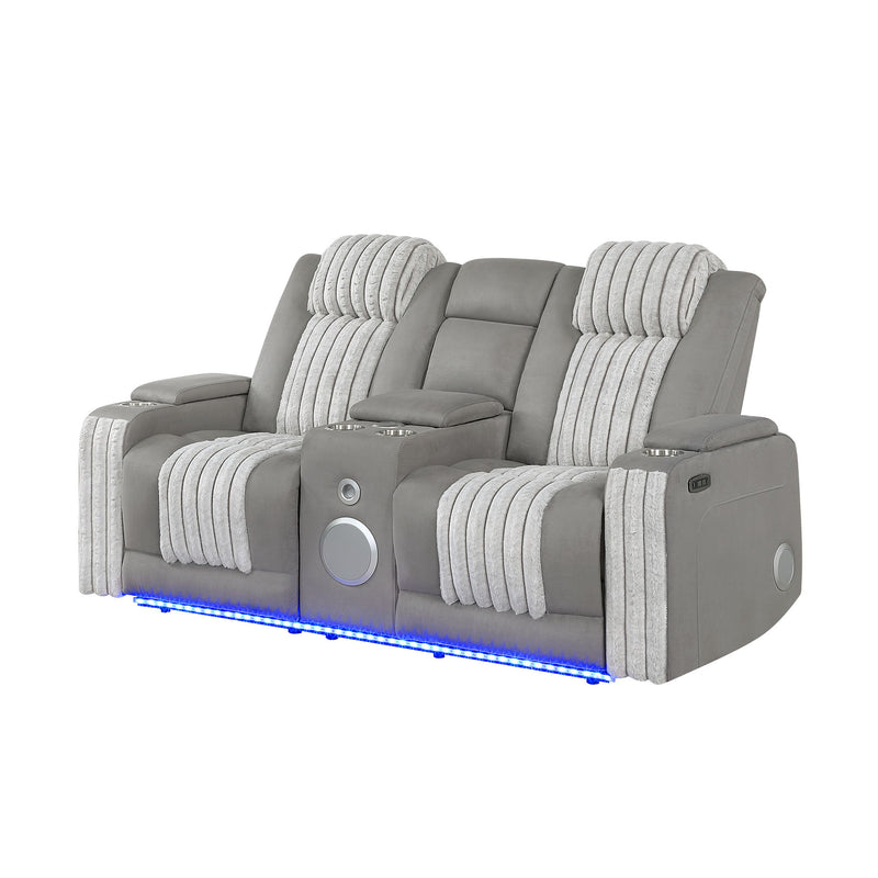 Duran - Power Reclining Loveseat With Power Headrest - R&R Furniture Gallery (Fountain Valley, CA)