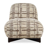 Evans - Modern Armless Accent Chair - Beige / Brown