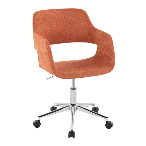 Lumi Source Margarite contemporary office task chair with black mesh back and cushioned seat, ideal for modern workspace comfort.