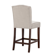 Tufted Counter Stool With Button Tufted Back - Tan - R&R Furniture Gallery (Fountain Valley, CA)