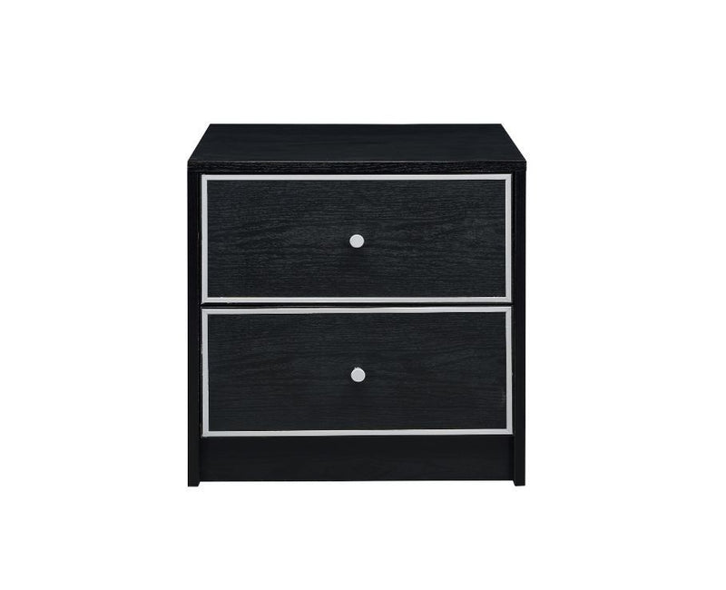 Jabir - Accent Table - Black & Silver - R&R Furniture Gallery (Fountain Valley, CA)