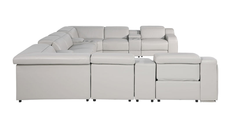 1116 - 12-Piece U-Shaped Sectional Sofa In With 4 Power Recliners & Power Headrests