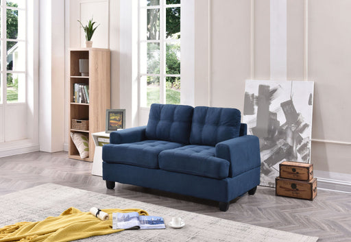 Stylish Glory Furniture stationary loveseat for two with plush cushions and modern design, perfect for cozy living room seating.