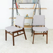 Gusto - Dining Chair (Set of 2) - Brown / Light Gray - R&R Furniture Gallery (Fountain Valley, CA)