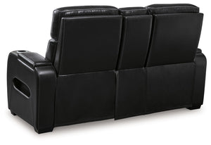 Boyington - Power Reclining Loveseat With Console/Adj Hdrst - R&R Furniture Gallery (Fountain Valley, CA)
