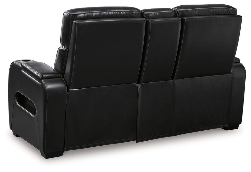 Boyington - Power Reclining Loveseat With Console/Adj Hdrst - R&R Furniture Gallery (Fountain Valley, CA)