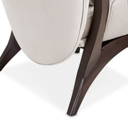 Camellia Field - Velvet Accent Chair - Beige / Dark Brown - R&R Furniture Gallery (Fountain Valley, CA)