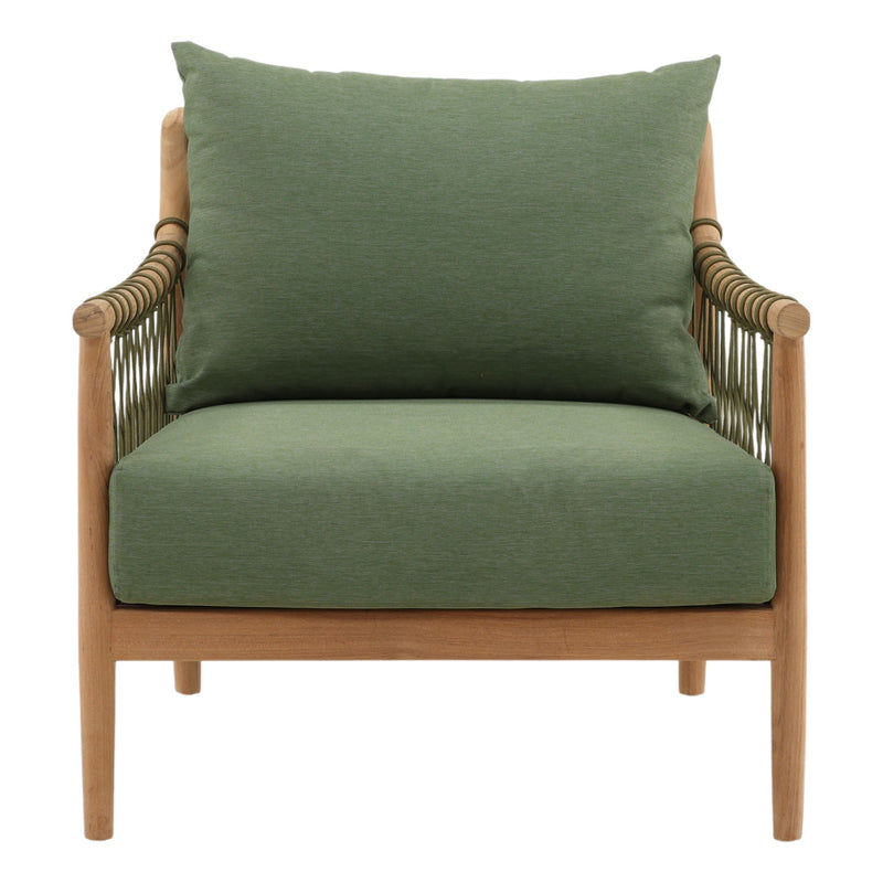 Tahoe - Outdoor Sofa Chair - Green And Natural