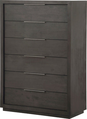 Oxford Six Drawer Chest in Basalt Grey (2024)