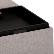 Avalon - Square Coffee Table, Storage Ottoman - R&R Furniture Gallery (Fountain Valley, CA)