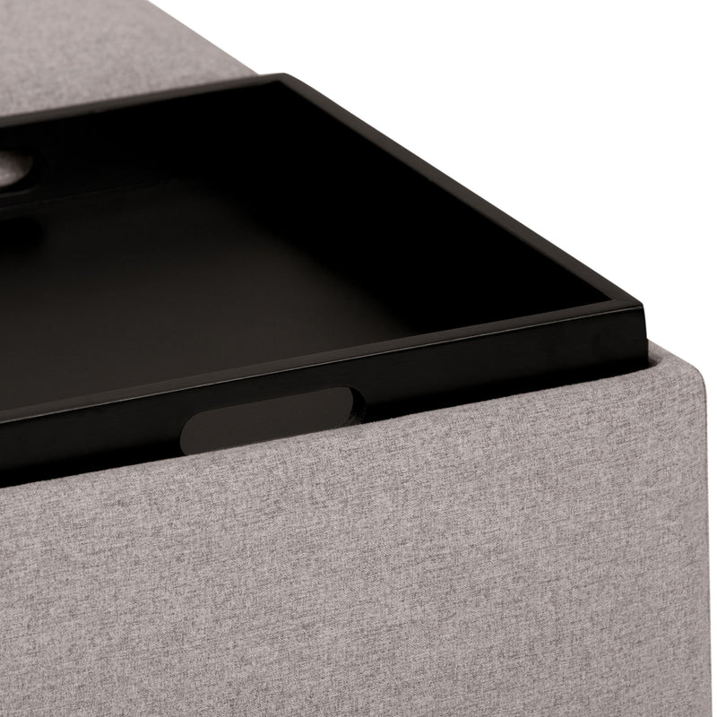 Avalon - Square Coffee Table, Storage Ottoman - R&R Furniture Gallery (Fountain Valley, CA)