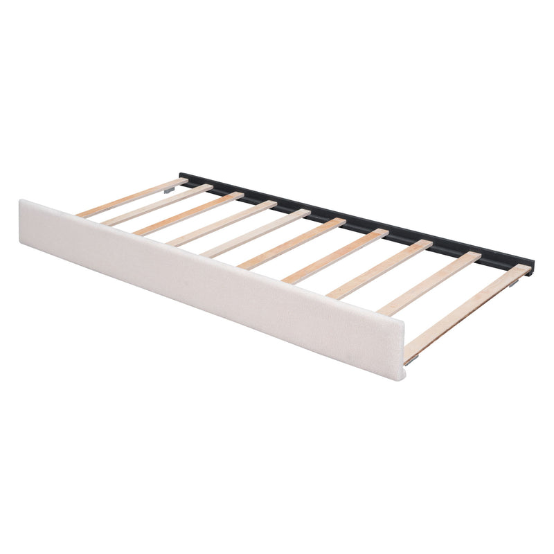 Upholstered Platform Bed With Trundle - R&R Furniture Gallery (Fountain Valley, CA)