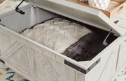 Carynhurst - Cocktail Table with Storage - Whitewash - R&R Furniture Gallery (Fountain Valley, CA)