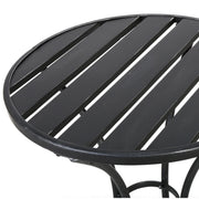 Noble House Yearn 3-piece outdoor bistro set with table and two chairs, designed for patio or garden seating.