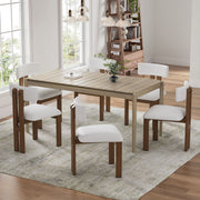 Modern Upholstered Armless Dining Chairs With Metal Legs - R&R Furniture Gallery (Fountain Valley, CA)