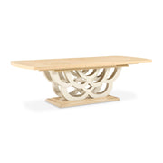 Camellia Field - Rectangular Pedestal Dining Table - R&R Furniture Gallery (Fountain Valley, CA)