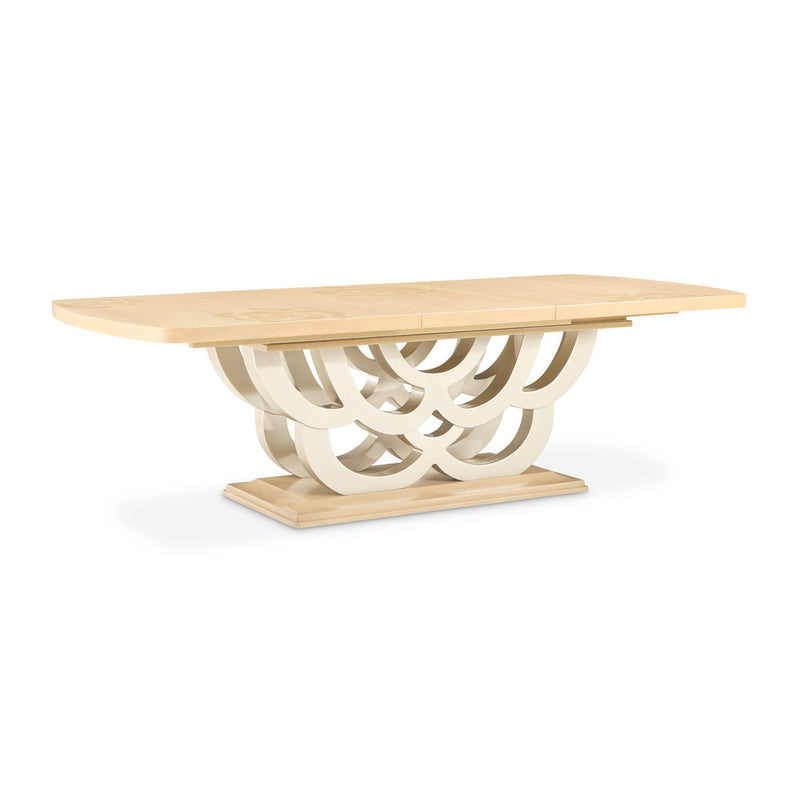 Camellia Field - Rectangular Pedestal Dining Table - R&R Furniture Gallery (Fountain Valley, CA)