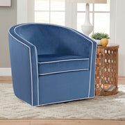 Kendall - Swivel Chair With Barrel Back Design - R&R Furniture Gallery (Fountain Valley, CA)