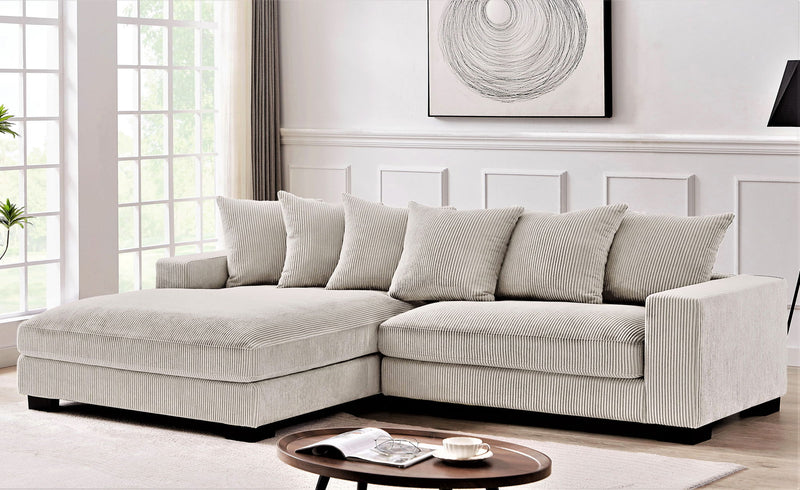Luxe - Oversized 2 Piece Sectional Couches For Living Room, L Shaped Sofa With Chaise - R&R Furniture Gallery (Fountain Valley, CA)