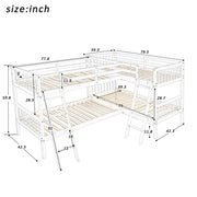 L Shaped Bunk Bed With Ladder - R&R Furniture Gallery (Fountain Valley, CA)