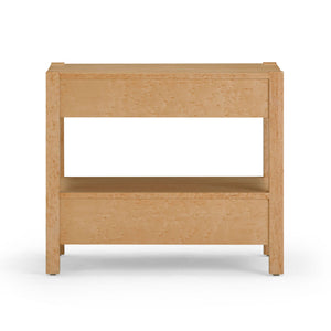 Brandyss - Birdseye Maple 2-Drawer Nightstand - Light Brown - R&R Furniture Gallery (Fountain Valley, CA)