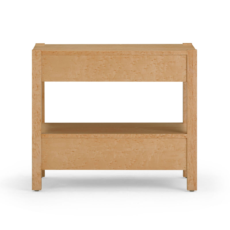 Brandyss - Birdseye Maple 2-Drawer Nightstand - Light Brown - R&R Furniture Gallery (Fountain Valley, CA)