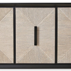 Show Me The Ropes - 4 Door Cabinet - Black / White