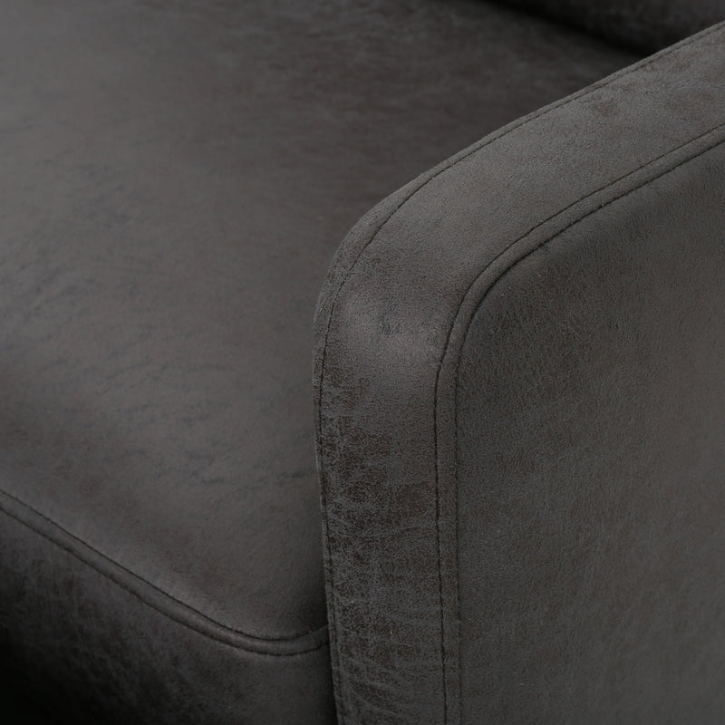 Alma - Contemporary Upholstered Loveseat Recliner - Slate - R&R Furniture Gallery (Fountain Valley, CA)