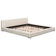 Stylish Upholstered Bed With Birch Wood Frame - R&R Furniture Gallery (Fountain Valley, CA)