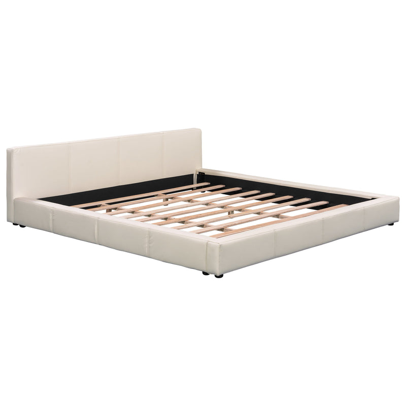 Stylish Upholstered Bed With Birch Wood Frame - R&R Furniture Gallery (Fountain Valley, CA)