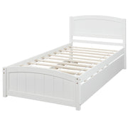 Platform Bed & Headboard, Footboard And Wood Slat Support - R&R Furniture Gallery (Fountain Valley, CA)