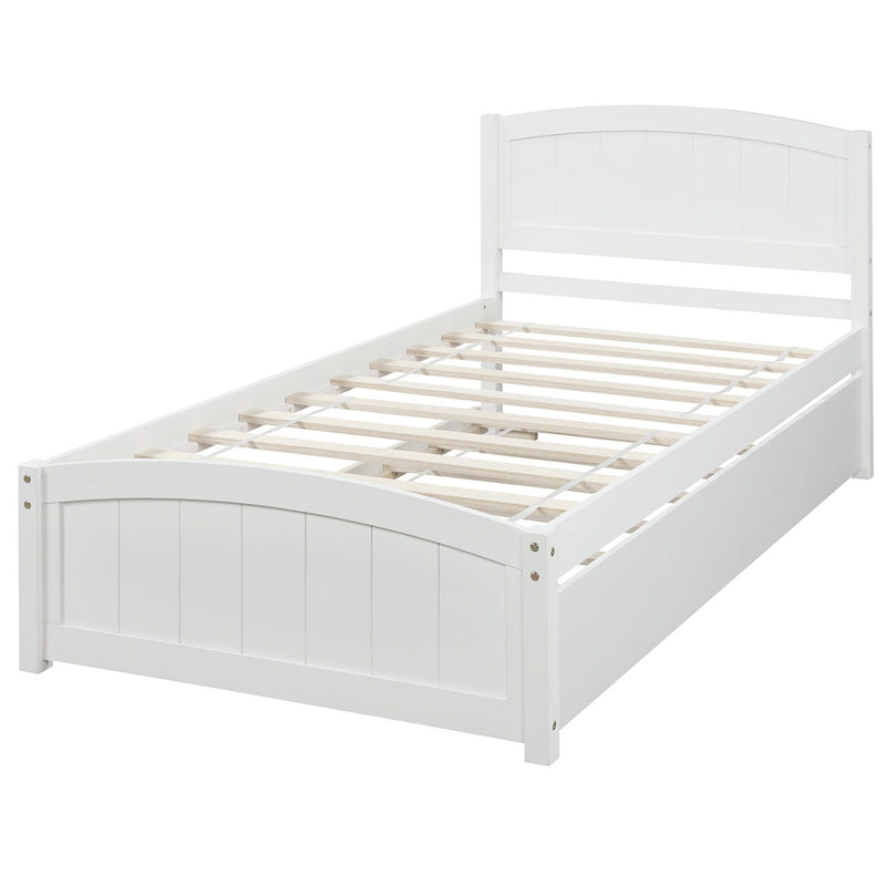 Platform Bed & Headboard, Footboard And Wood Slat Support - R&R Furniture Gallery (Fountain Valley, CA)