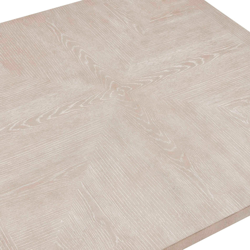 Noval - Square Dining Game Table - White / Woodtone