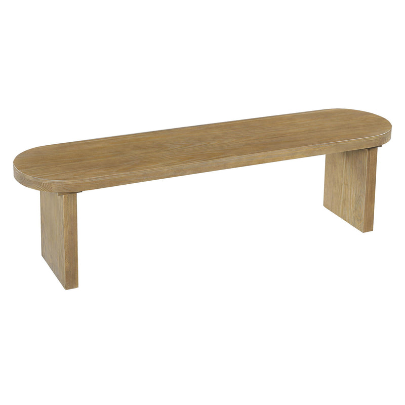 Indoor Pine dining bench by Noble House, sturdy wood bench with 350 lbs capacity for three people, ideal for kitchen or dining room.