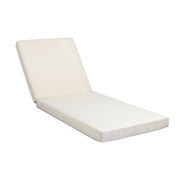 Premium Acacia Wood Lounge Chaise Set With Water Resistant Cushions, Adjustable Recline - Cream / Teak - R&R Furniture Gallery (Fountain Valley, CA)