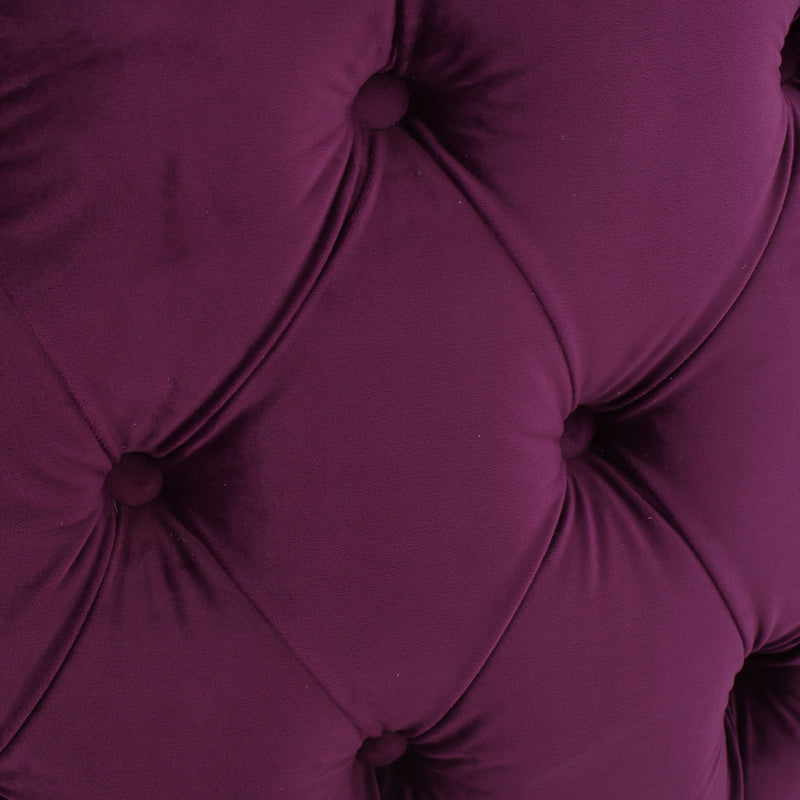 Noble House Modern Glam Ottoman upholstered in plush fabric, featuring a sleek design perfect for contemporary living rooms.