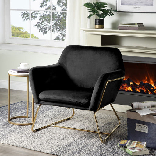 Keira - Accent Chair With Metal Base - R&R Furniture Gallery (Fountain Valley, CA)