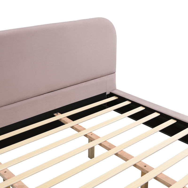 Elegant Upholstered Bed Frame - R&R Furniture Gallery (Fountain Valley, CA)