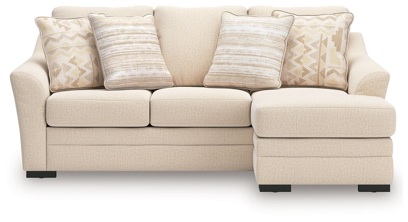 Lango - Queen Sofa Chaise Sleeper - Jute - R&R Furniture Gallery (Fountain Valley, CA)