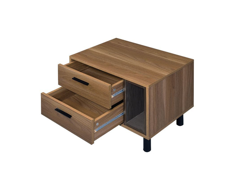 Trolgar - Accent Table - Brown Oak & Black - R&R Furniture Gallery (Fountain Valley, CA)