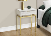 Spacious Table Top Accent Side Table, Storage Drawer, Contemporary & Modern - R&R Furniture Gallery (Fountain Valley, CA)