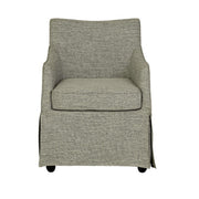 London - Upholstered Skirted Dining Arm Chair - R&R Furniture Gallery (Fountain Valley, CA)