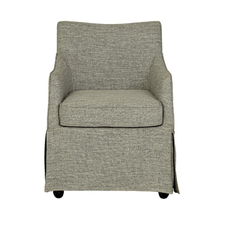 London - Upholstered Skirted Dining Arm Chair - R&R Furniture Gallery (Fountain Valley, CA)