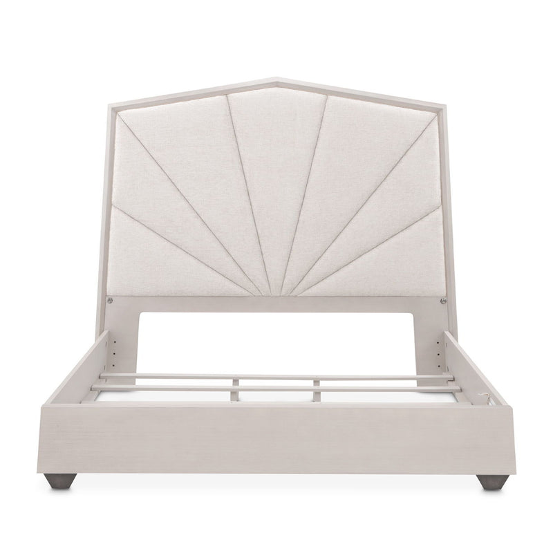 Fantosini - King Tufted Panel Bed - Silver Mist - R&R Furniture Gallery (Fountain Valley, CA)