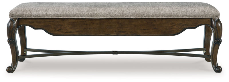Maylee - Upholstered Storage Bench - Dark Brown - R&R Furniture Gallery (Fountain Valley, CA)