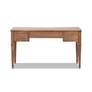 Brown Jennifer Taylor Home Dauphin 3 Drawer Executive Desk with sleek design and spacious workspace.