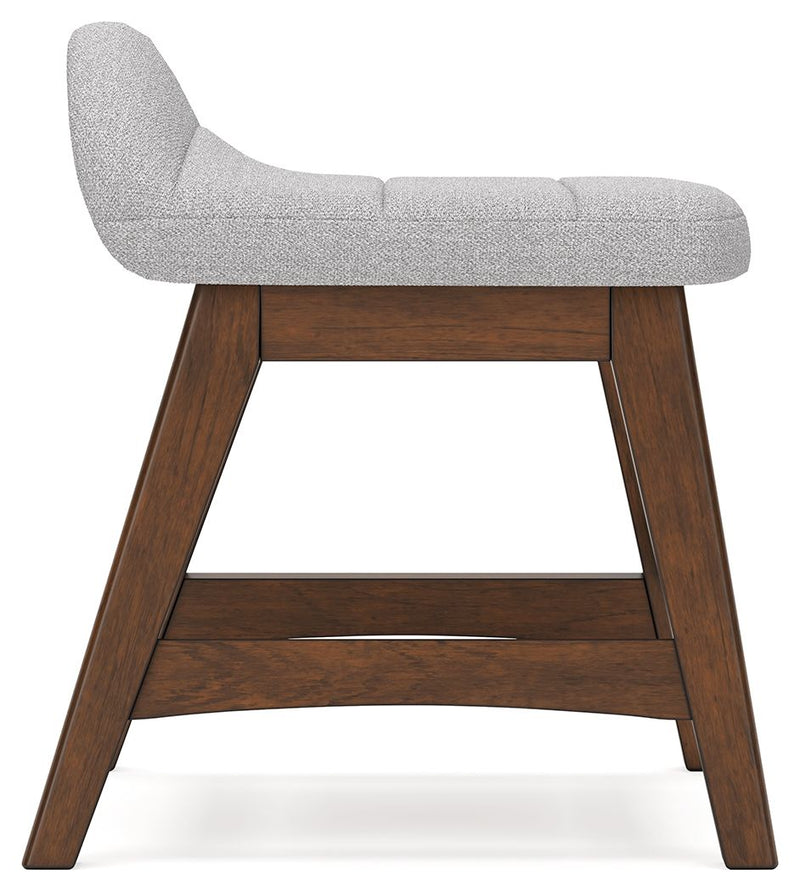 Lyncott - Home Office Desk Chair - Light Gray / Brown - R&R Furniture Gallery (Fountain Valley, CA)